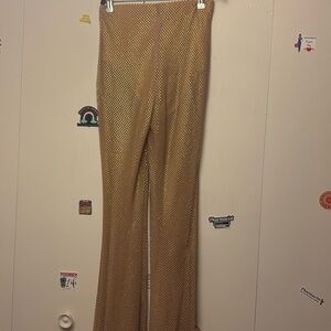 Gold Flare Pants